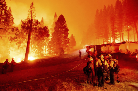 Wildfires near Lake Tahoe